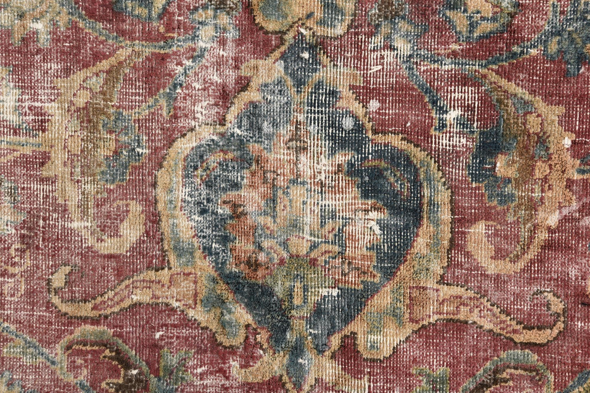 6' 5 x 9' 5 Hand Knotted Ultra Vintage Persian Wool Rug