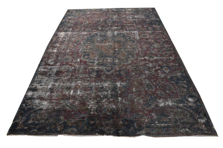 Detailansicht von 210cm x 315cm Handgeknüpft Ultra Vintage Persisch Wolle Teppich