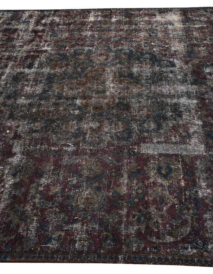Detail image of 6' 10 x 10' 4  Hand Knotted Ultra Vintage Persian Wool Rug