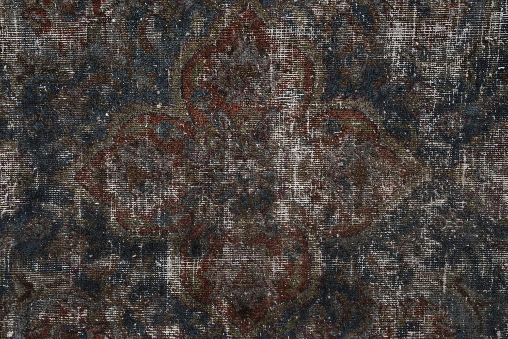 6' 10 x 10' 4 Hand Knotted Ultra Vintage Persian Wool Rug