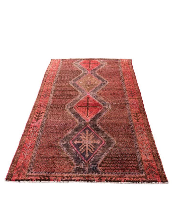 5' 1 x 7' 7 Hand Knotted Ultra Vintage Persian Wool Rug