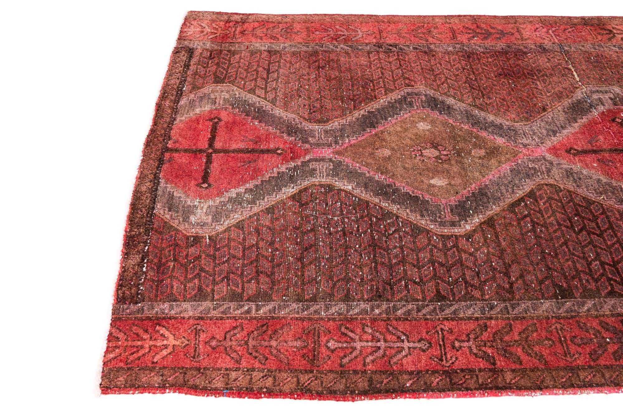 5' 1 x 7' 7 Hand Knotted Ultra Vintage Persian Wool Rug