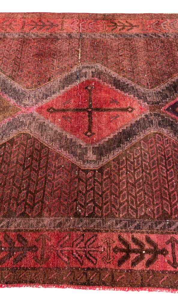 5' 1 x 7' 7 Hand Knotted Ultra Vintage Persian Wool Rug