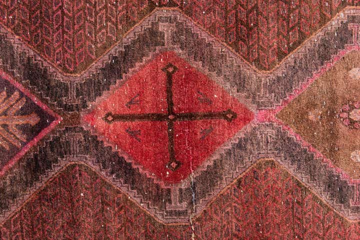 5' 1 x 7' 7 Hand Knotted Ultra Vintage Persian Wool Rug