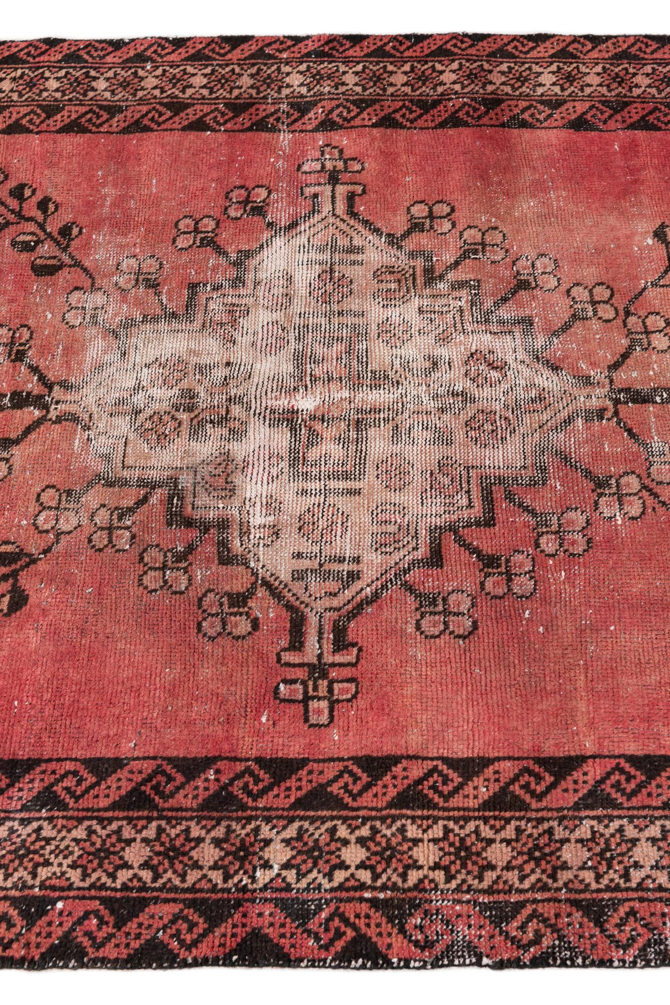 3' 9 x 6' 9 Hand Knotted Ultra Vintage Persian Wool Rug