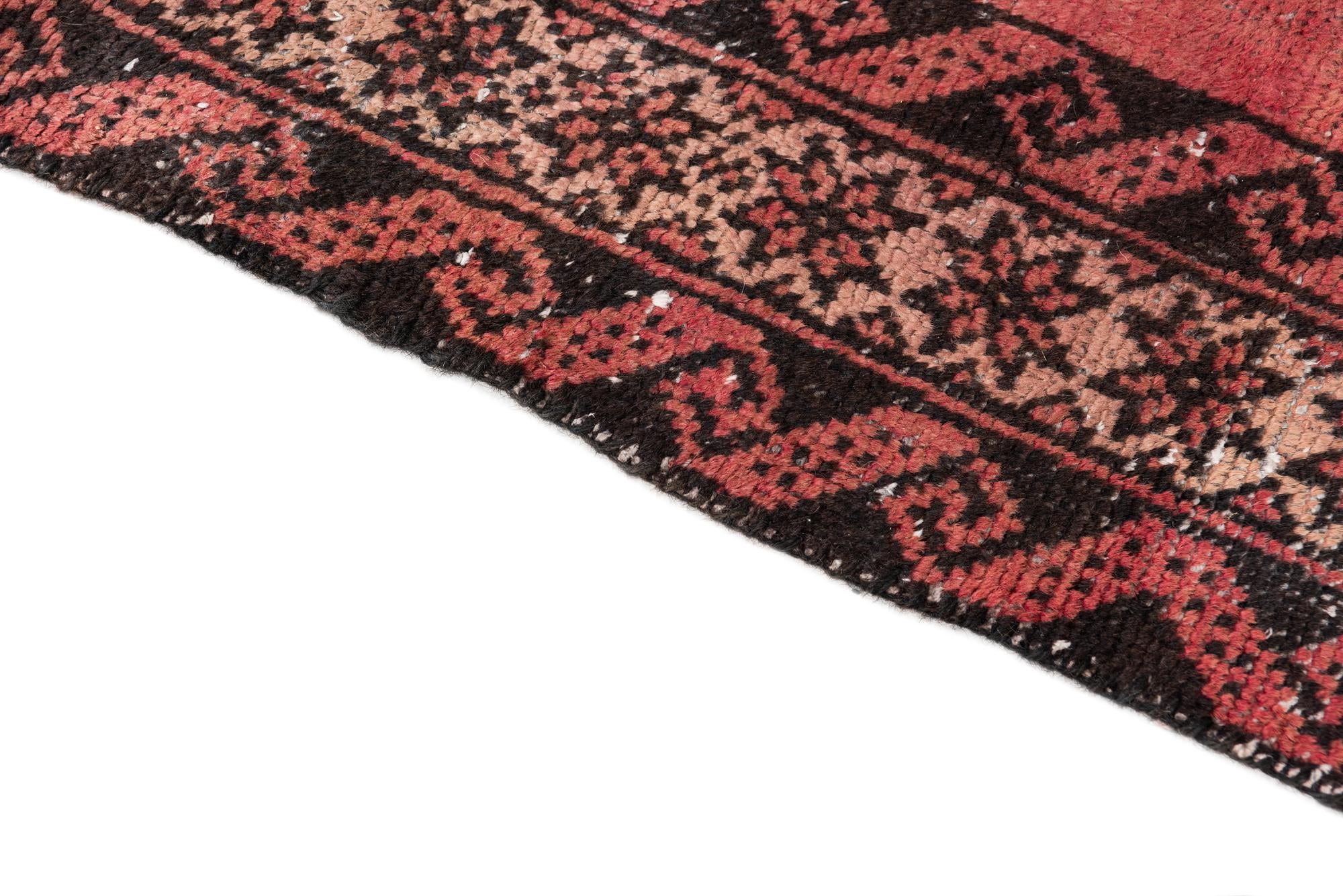 3' 9 x 6' 9 Hand Knotted Ultra Vintage Persian Wool Rug
