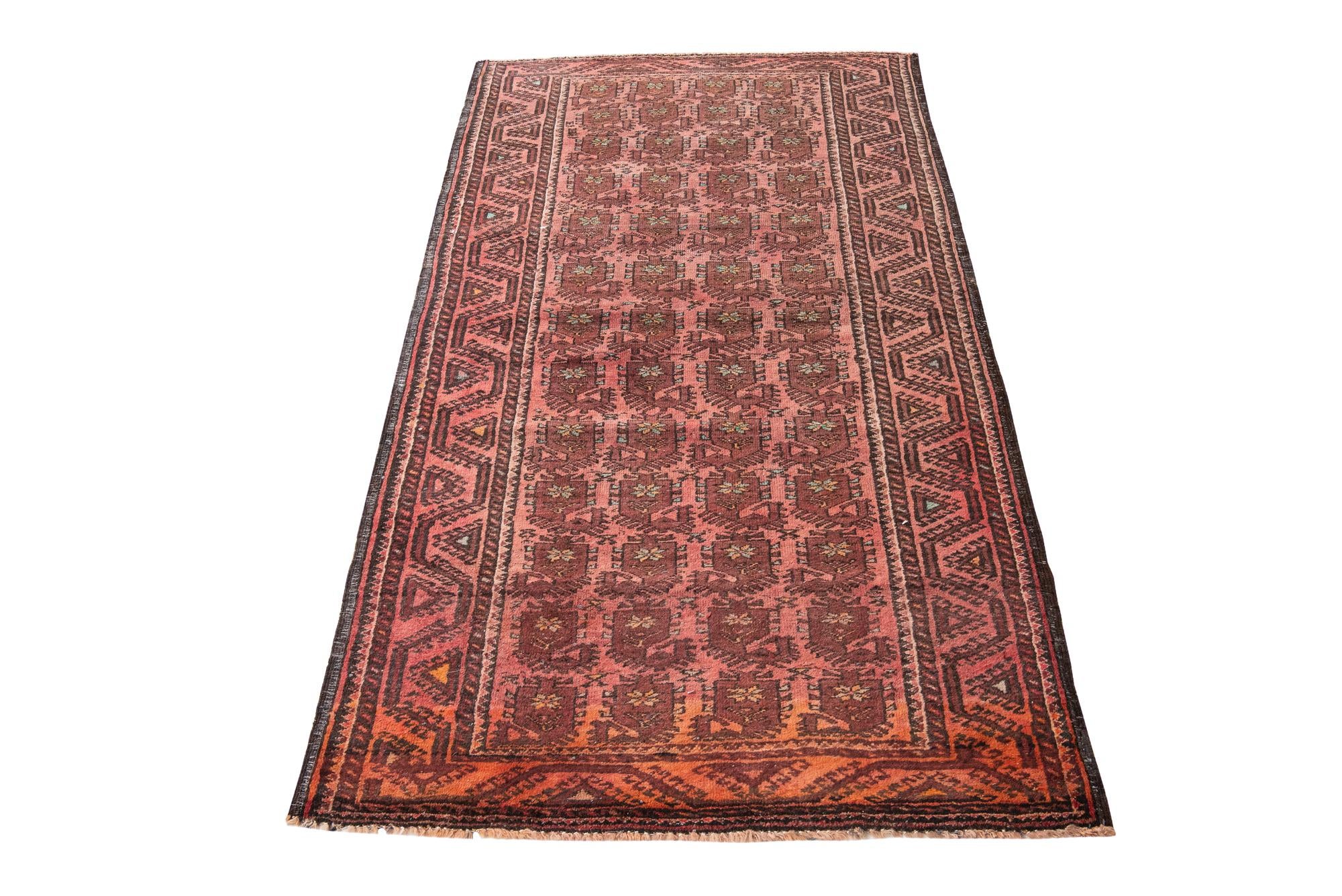 3' 7 x 6' 7 Hand Knotted Ultra Vintage Persian Wool Rug