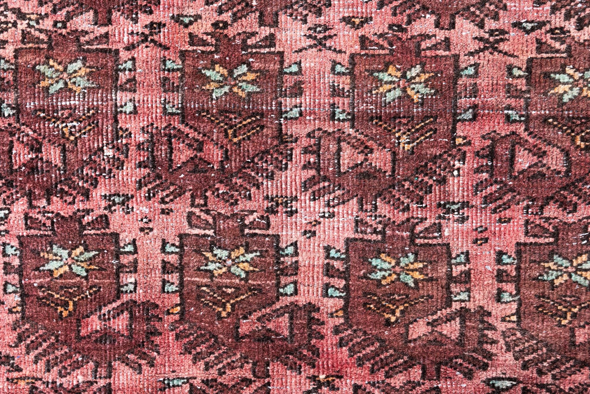 3' 7 x 6' 7 Hand Knotted Ultra Vintage Persian Wool Rug