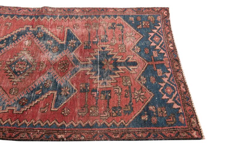 Detail image of 3' 1 x 5' 5 Hand Knotted Ultra Vintage Persian Wool Rug