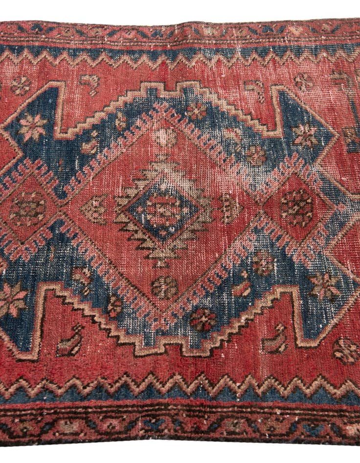 Detail image of 3' 1 x 5' 5  Hand Knotted Ultra Vintage Persian Wool Rug