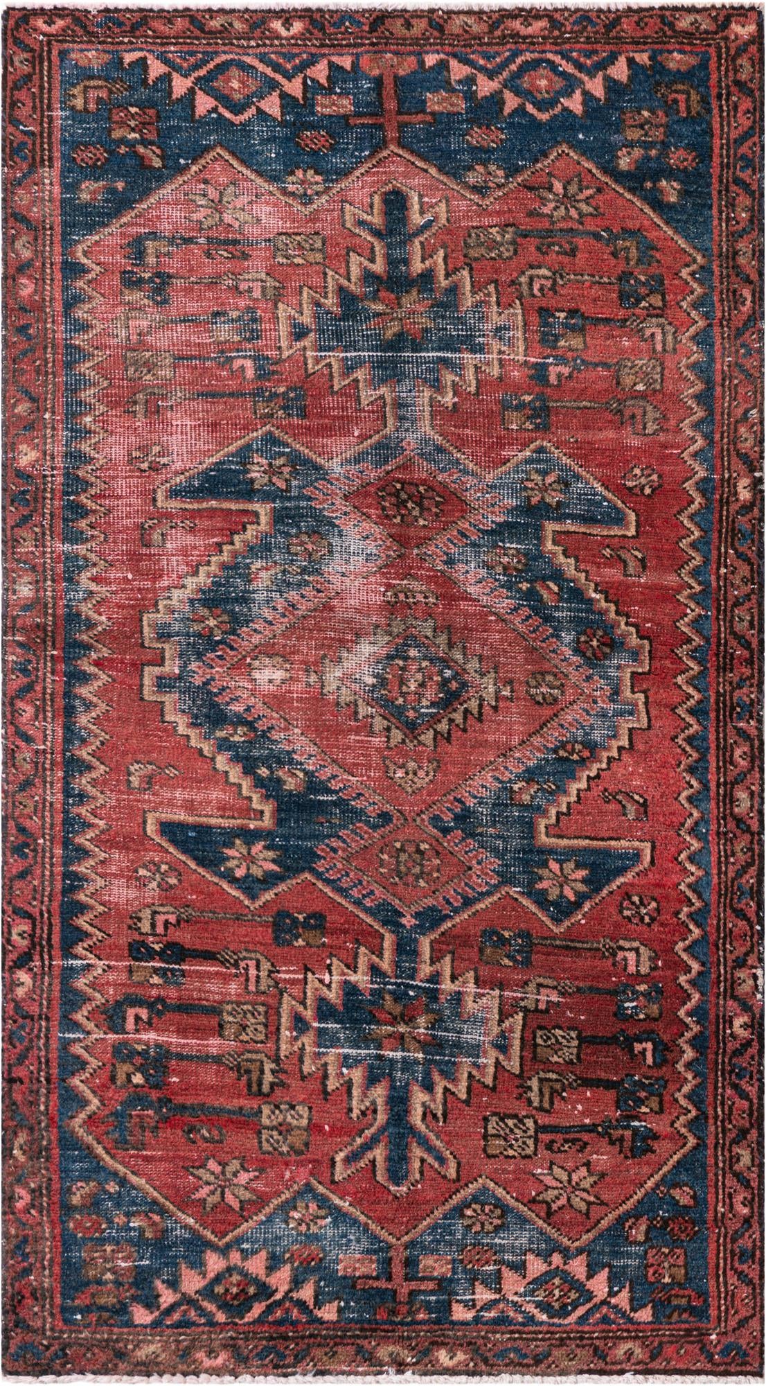 3' 1 x 5' 5 Hand Knotted Ultra Vintage Persian Wool Rug