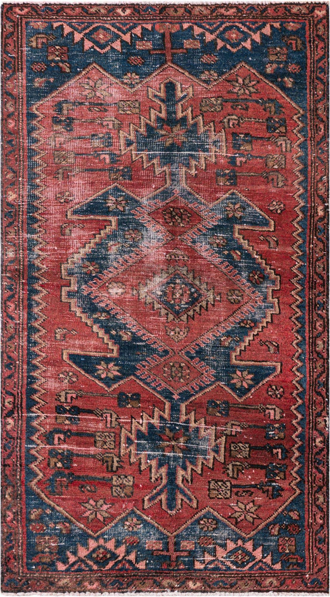 3' 1 x 5' 5 Hand Knotted Ultra Vintage Persian Wool Rug