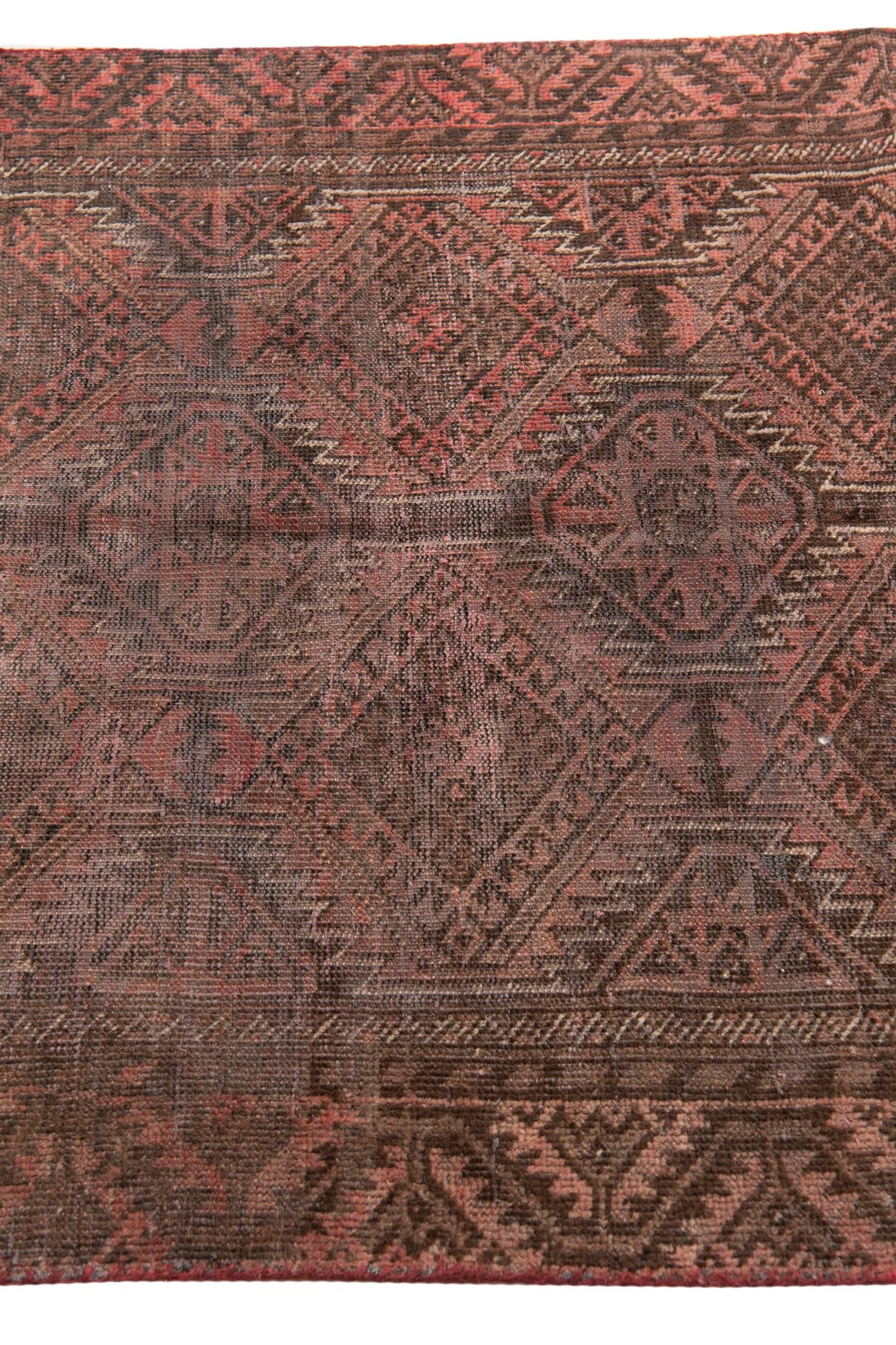 3' 5 x 6' 8 Hand Knotted Ultra Vintage Persian Wool Rug