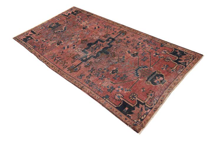 3' 5 x 6' 3 Hand Knotted Ultra Vintage Persian Wool Rug