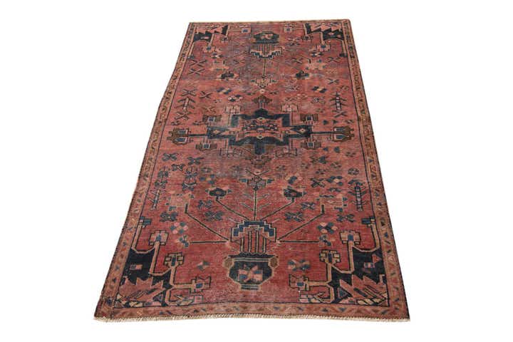 3' 5 x 6' 3 Hand Knotted Ultra Vintage Persian Wool Rug