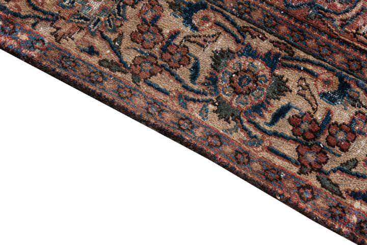 4' 3 x 6' 7 Hand Knotted Ultra Vintage Persian Wool Rug