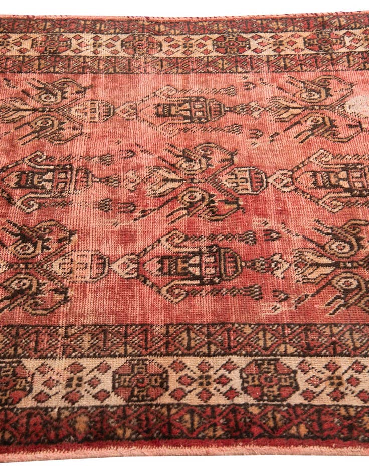 Detail image of 4' x 6' 5  Hand Knotted Ultra Vintage Persian Wool Rug