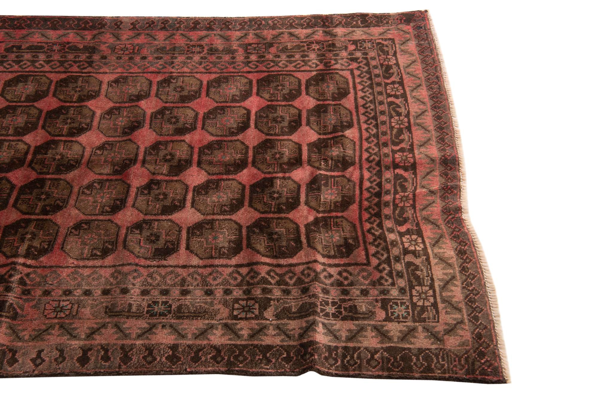 3' 9 x 6' 2 Hand Knotted Ultra Vintage Persian Wool Rug