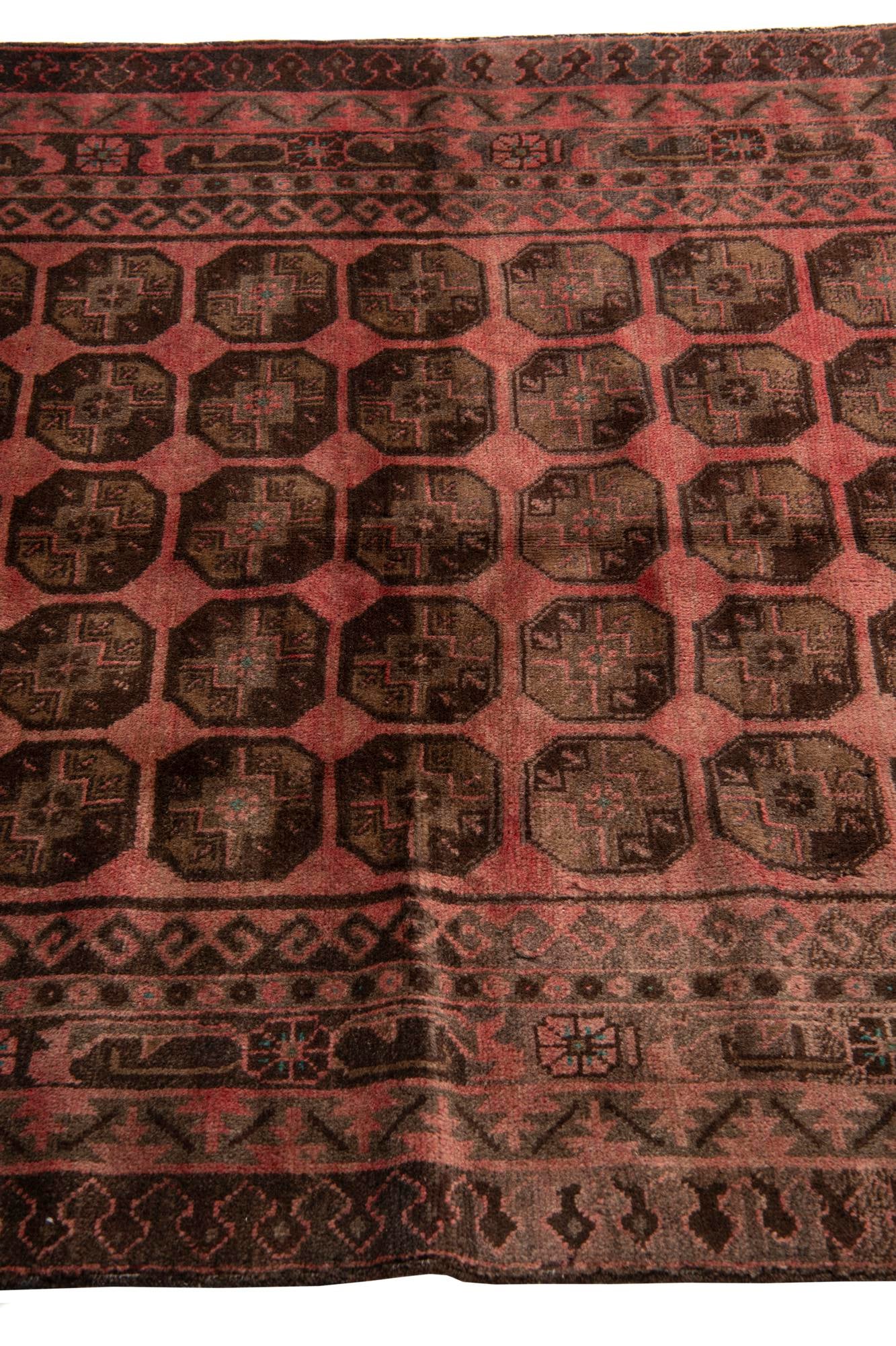3' 9 x 6' 2 Hand Knotted Ultra Vintage Persian Wool Rug