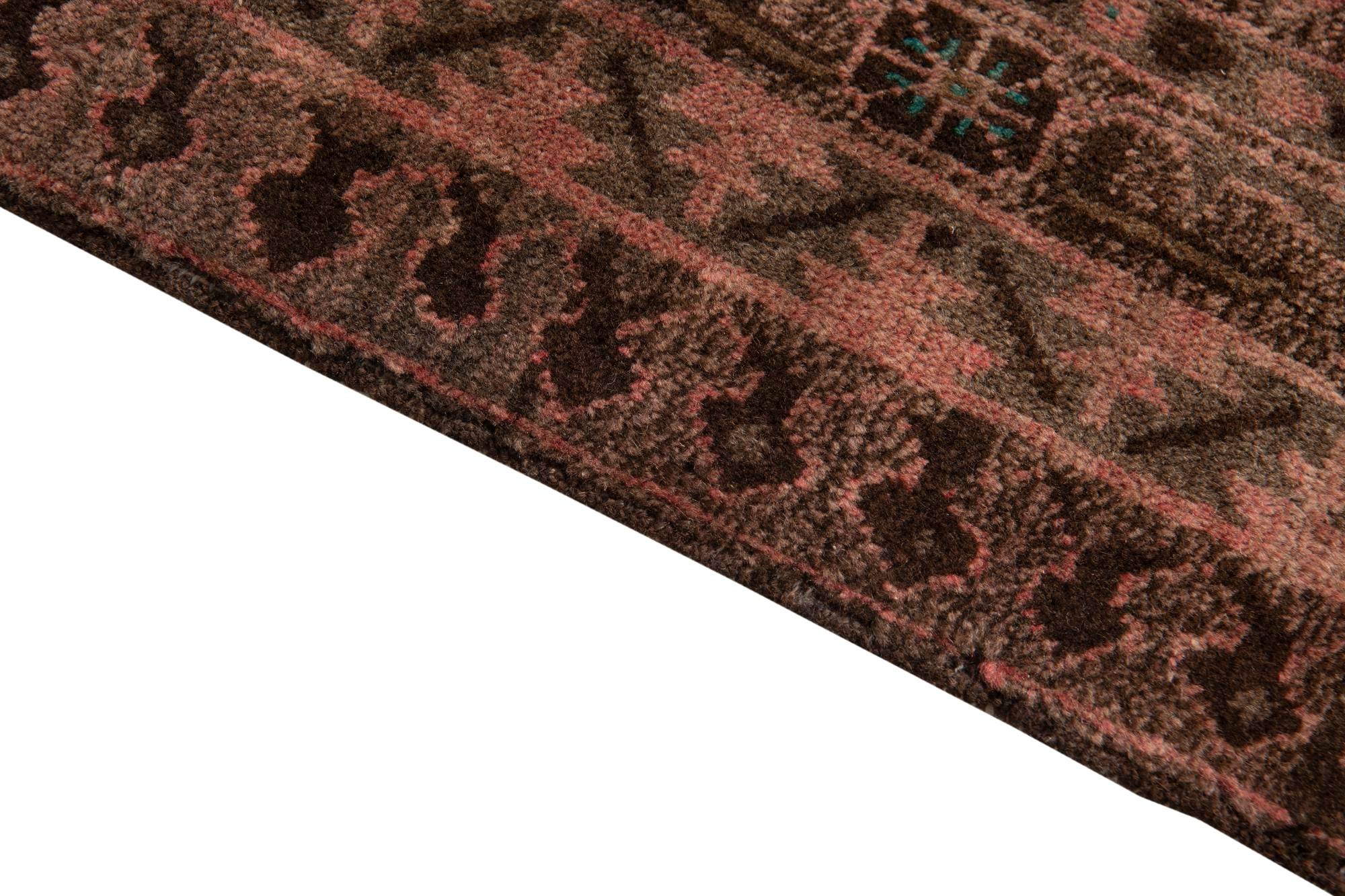 3' 9 x 6' 2 Hand Knotted Ultra Vintage Persian Wool Rug