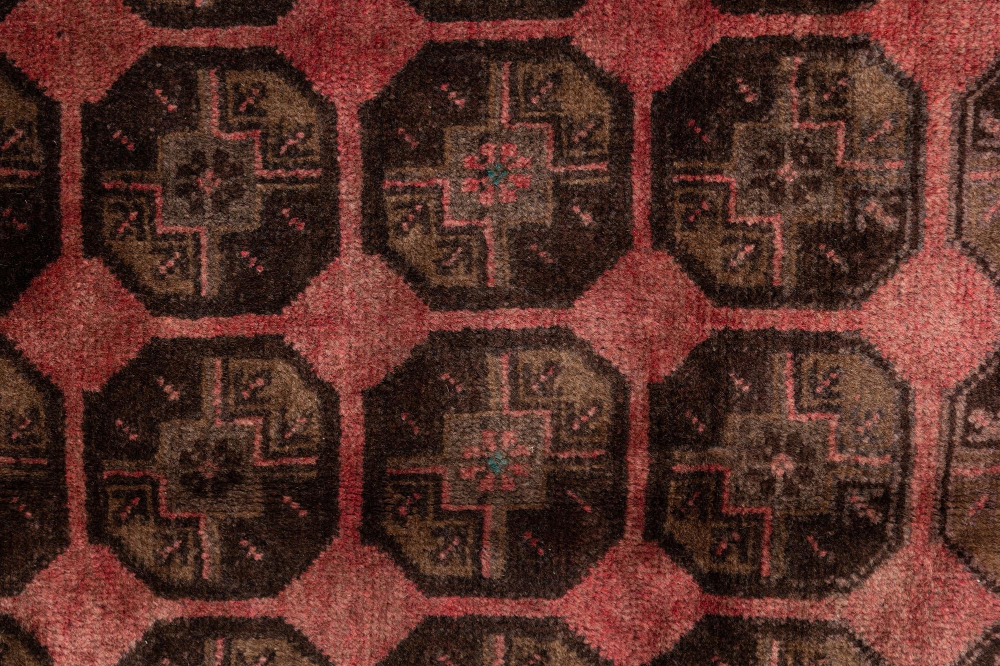3' 9 x 6' 2 Hand Knotted Ultra Vintage Persian Wool Rug