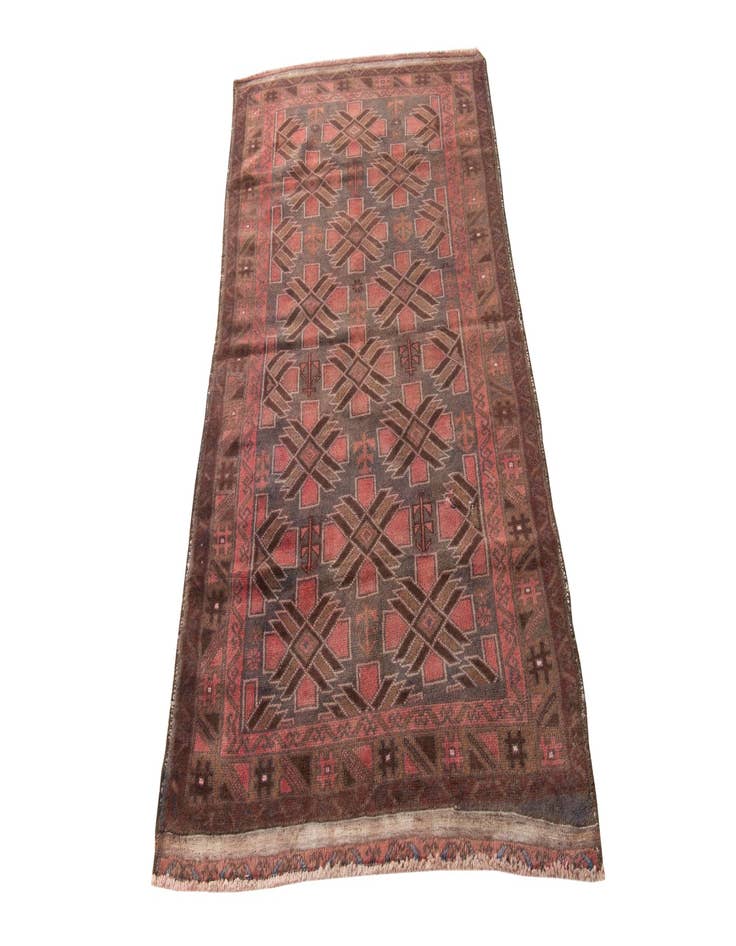 Detail image of 3' 6 x 6' 4  Hand Knotted Ultra Vintage Persian Wool Rug