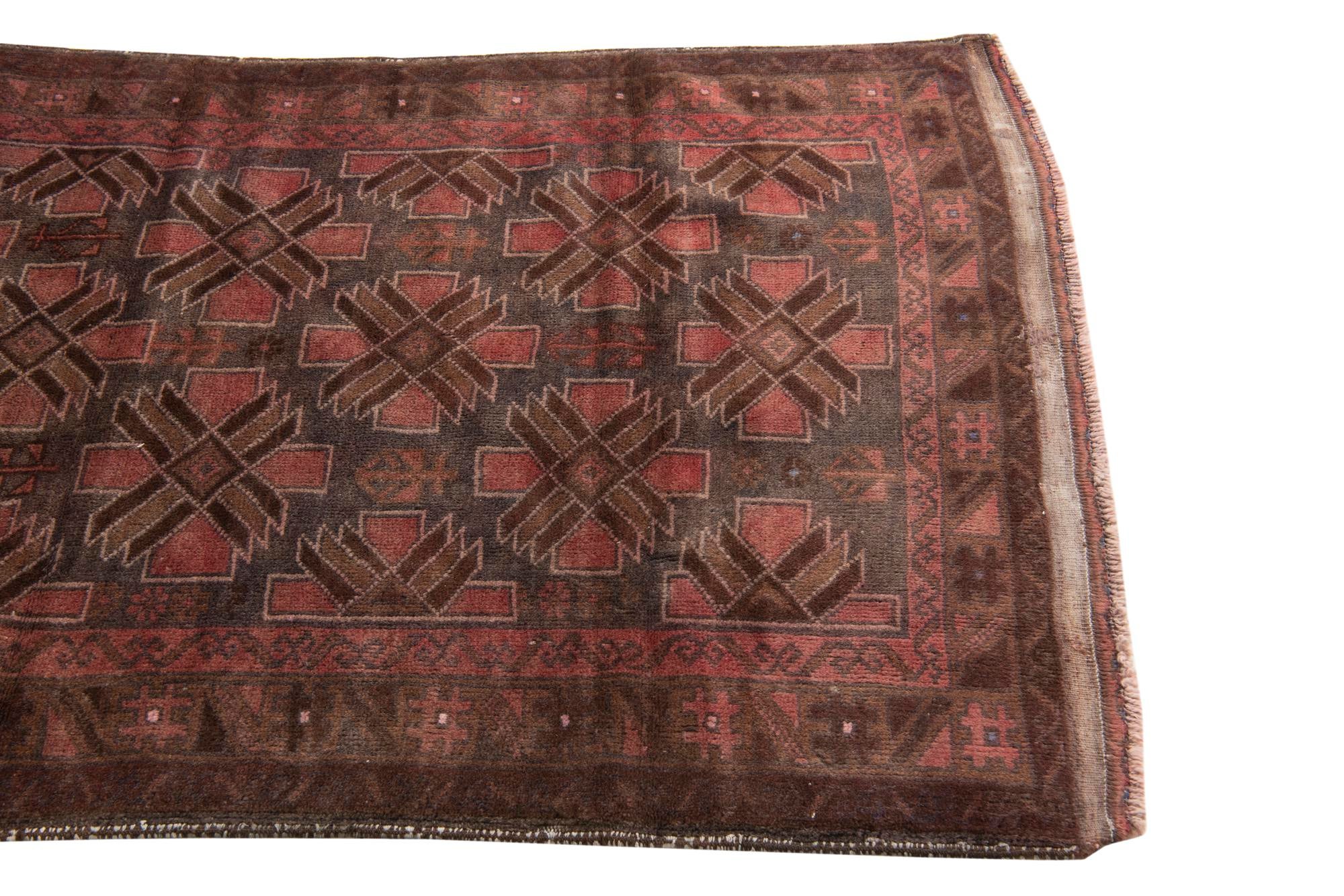 3' 6 x 6' 4 Hand Knotted Ultra Vintage Persian Wool Rug