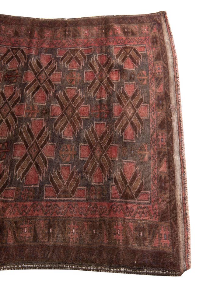 Detail image of 3' 6 x 6' 4  Hand Knotted Ultra Vintage Persian Wool Rug