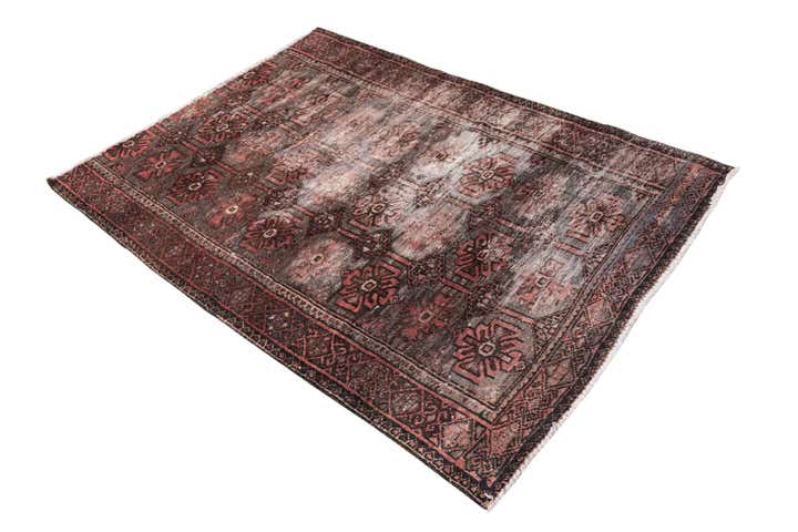 3' 5 x 4' 10 Hand Knotted Ultra Vintage Persian Wool Rug