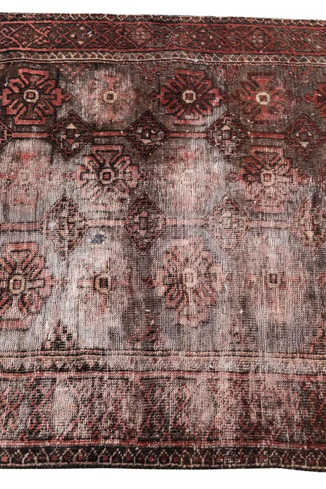 3' 5 x 4' 10 Hand Knotted Ultra Vintage Persian Wool Rug