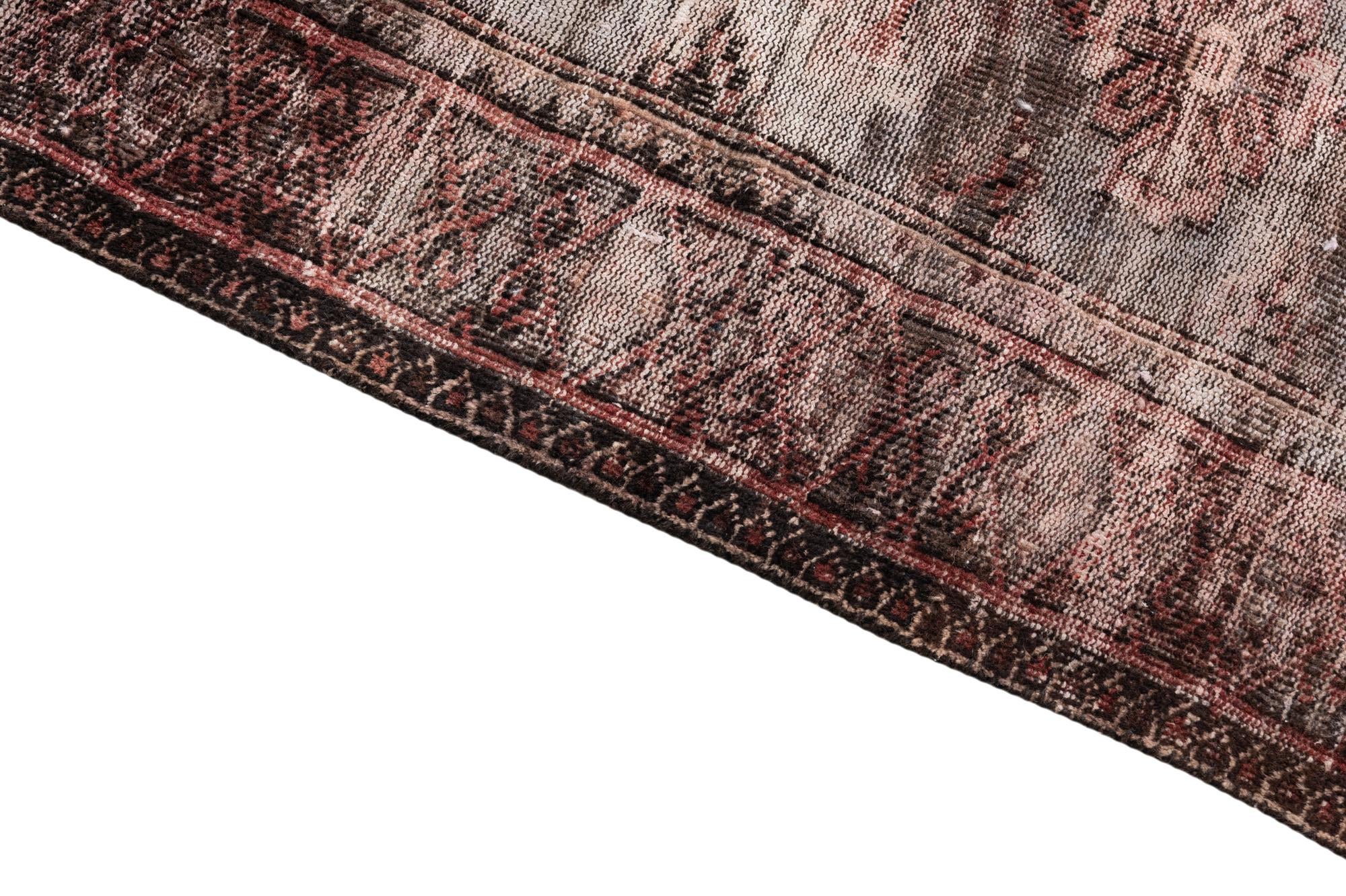 3' 5 x 4' 10 Hand Knotted Ultra Vintage Persian Wool Rug