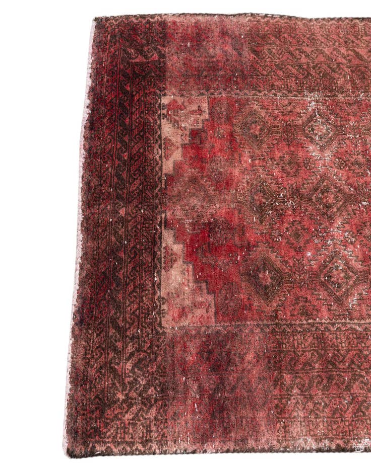 Detail image of 2' 10 x 5' 6  Hand Knotted Ultra Vintage Persian Wool Rug