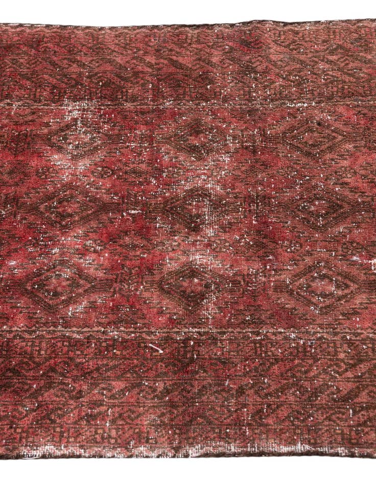 Detail image of 2' 10 x 5' 6  Hand Knotted Ultra Vintage Persian Wool Rug