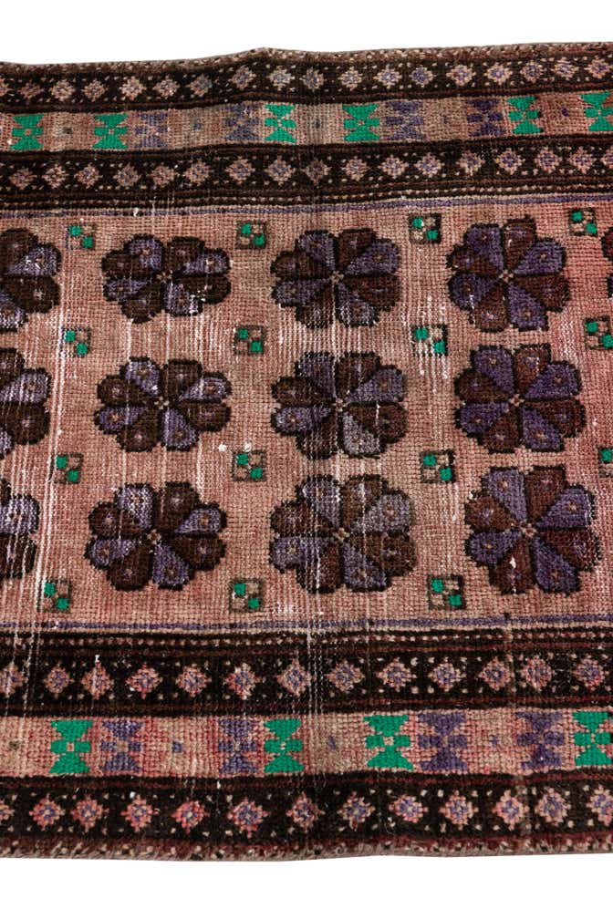 2' 3 x 3' 10 Hand Knotted Ultra Vintage Persian Wool Rug