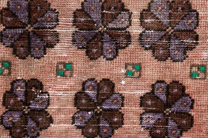 2' 3 x 3' 10 Hand Knotted Ultra Vintage Persian Wool Rug