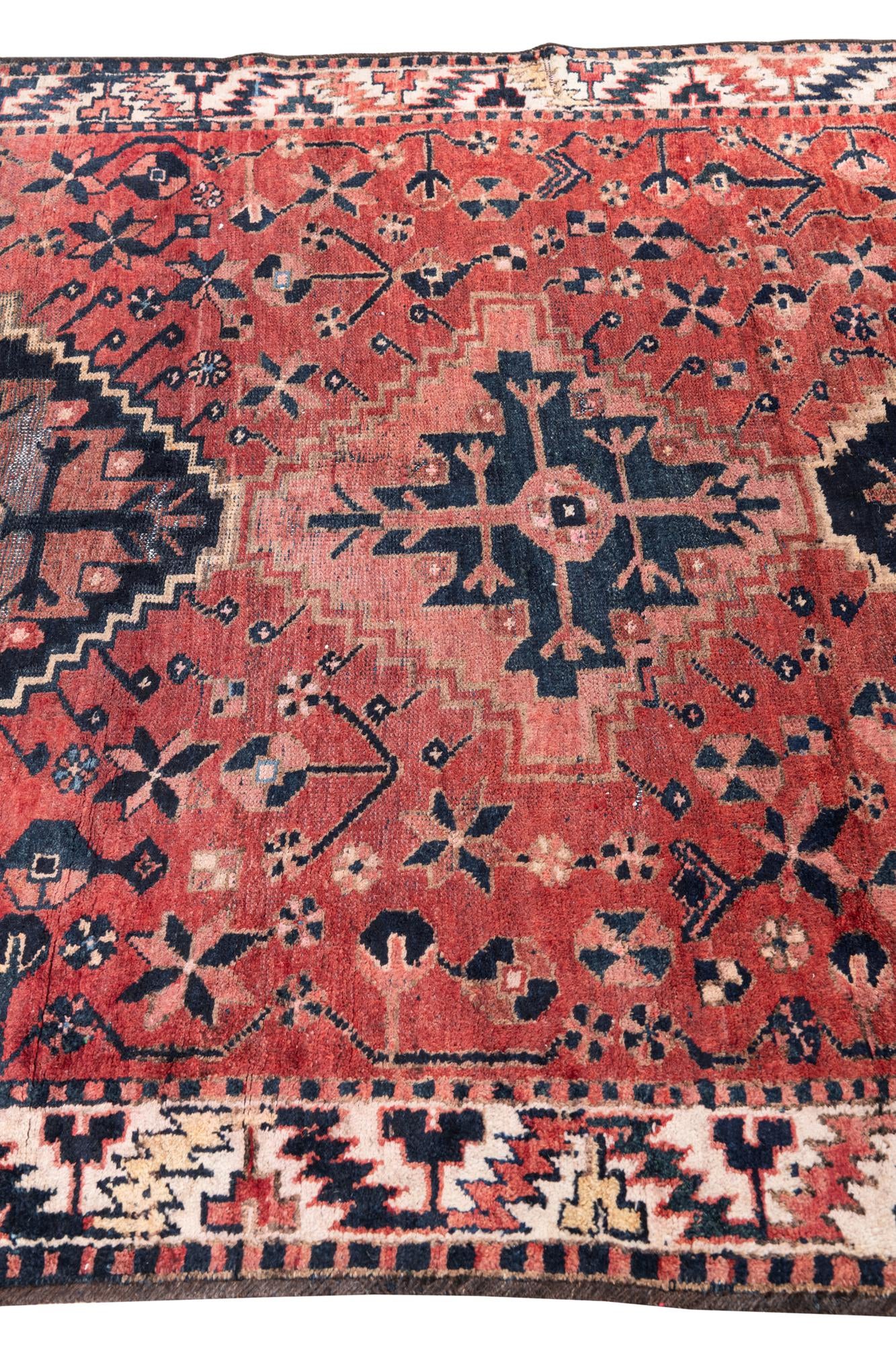 4' 10 x 5' 8 Hand Knotted Ultra Vintage Persian Wool Rug