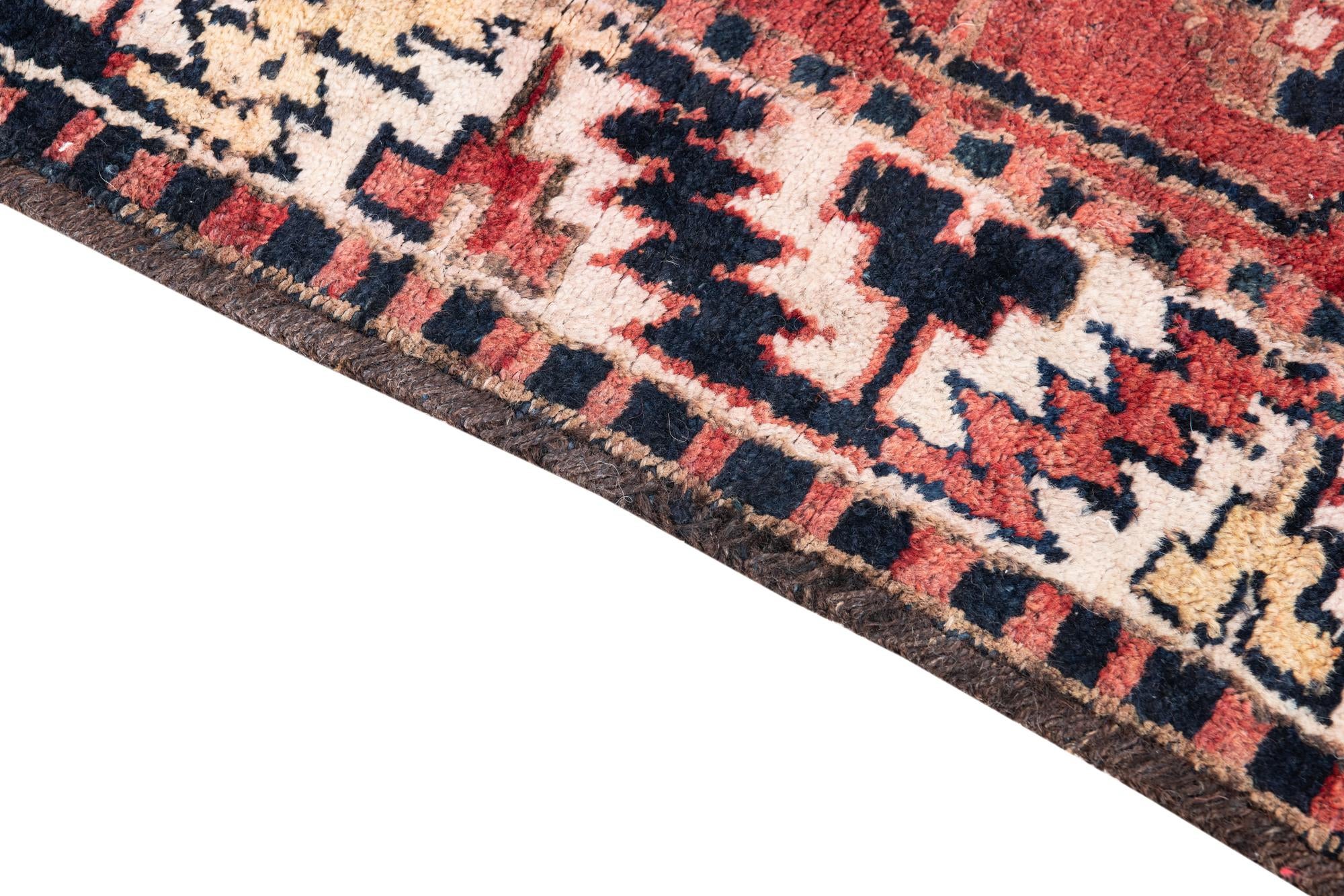 4' 10 x 5' 8 Hand Knotted Ultra Vintage Persian Wool Rug