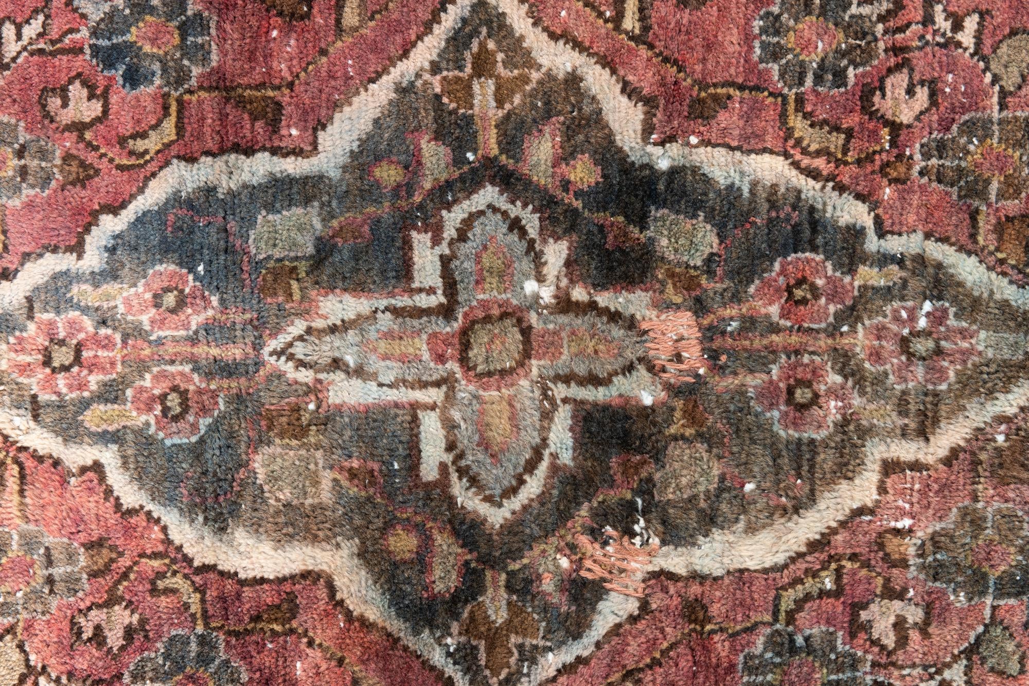 3' 5 x 5' Hand Knotted Ultra Vintage Persian Wool Rug