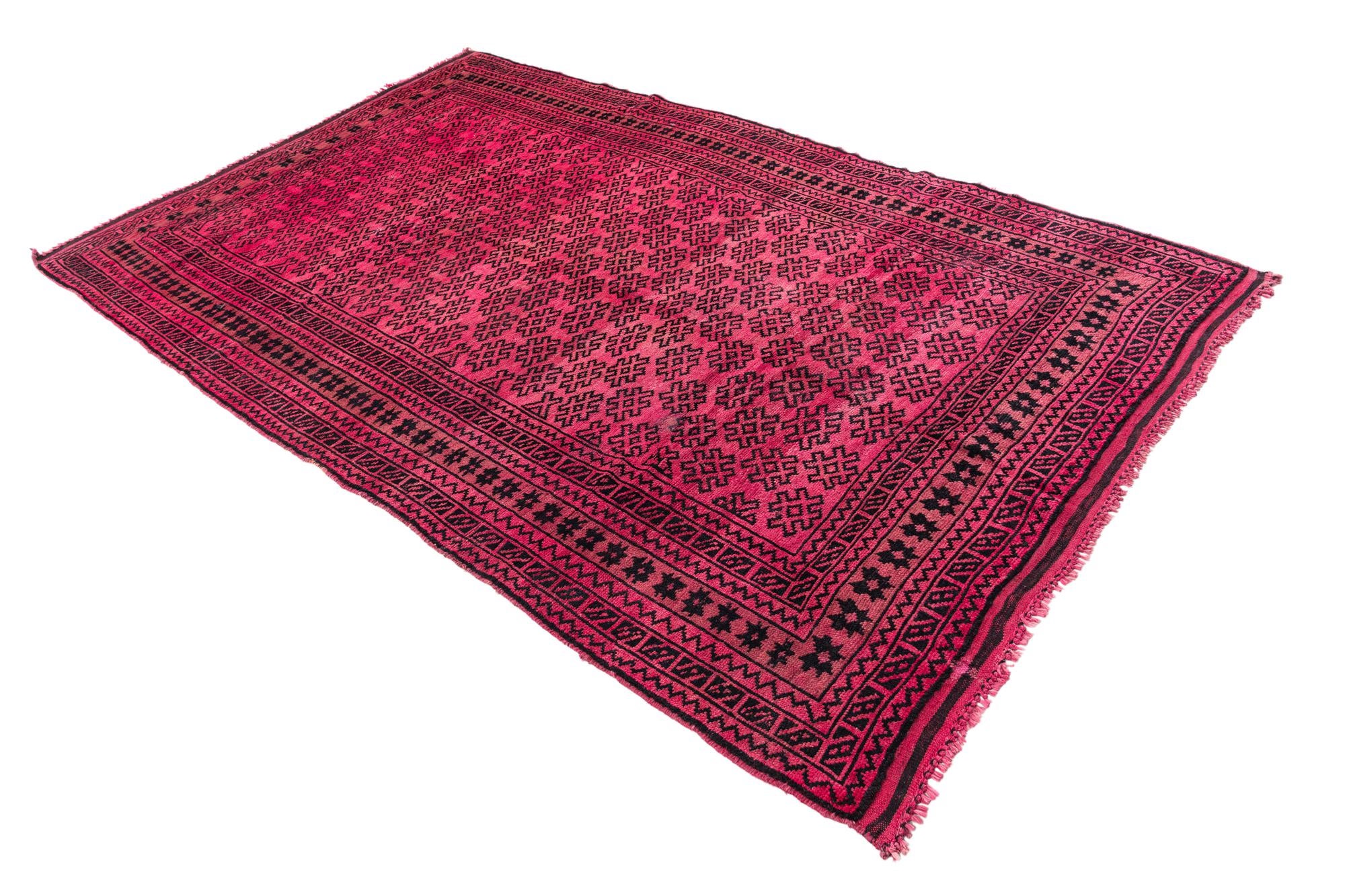 3' 5 x 6' 3 Hand Knotted Ultra Vintage Persian Wool Rug