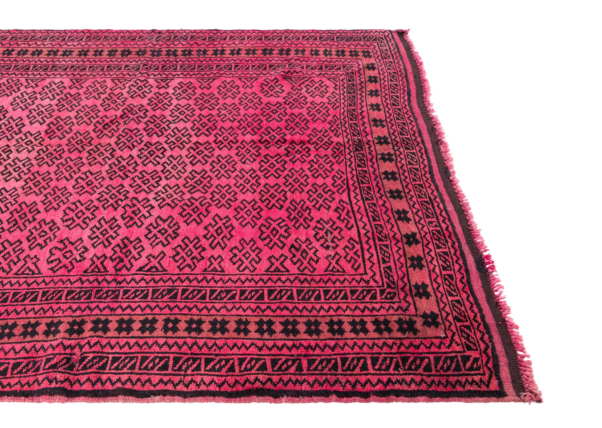 3' 5 x 6' 3 Hand Knotted Ultra Vintage Persian Wool Rug
