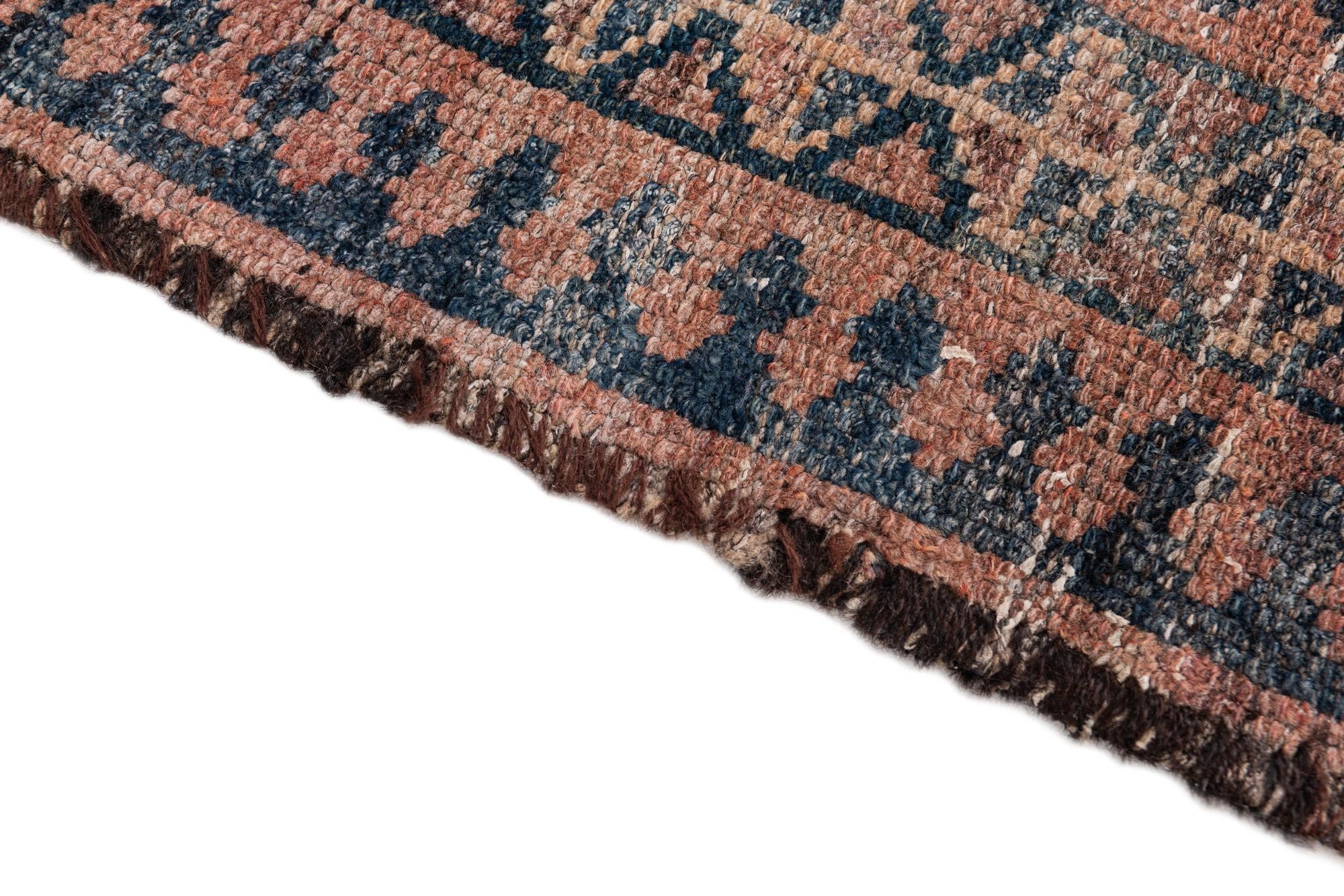 4' 7 x 6' 9 Hand Knotted Ultra Vintage Persian Wool Rug