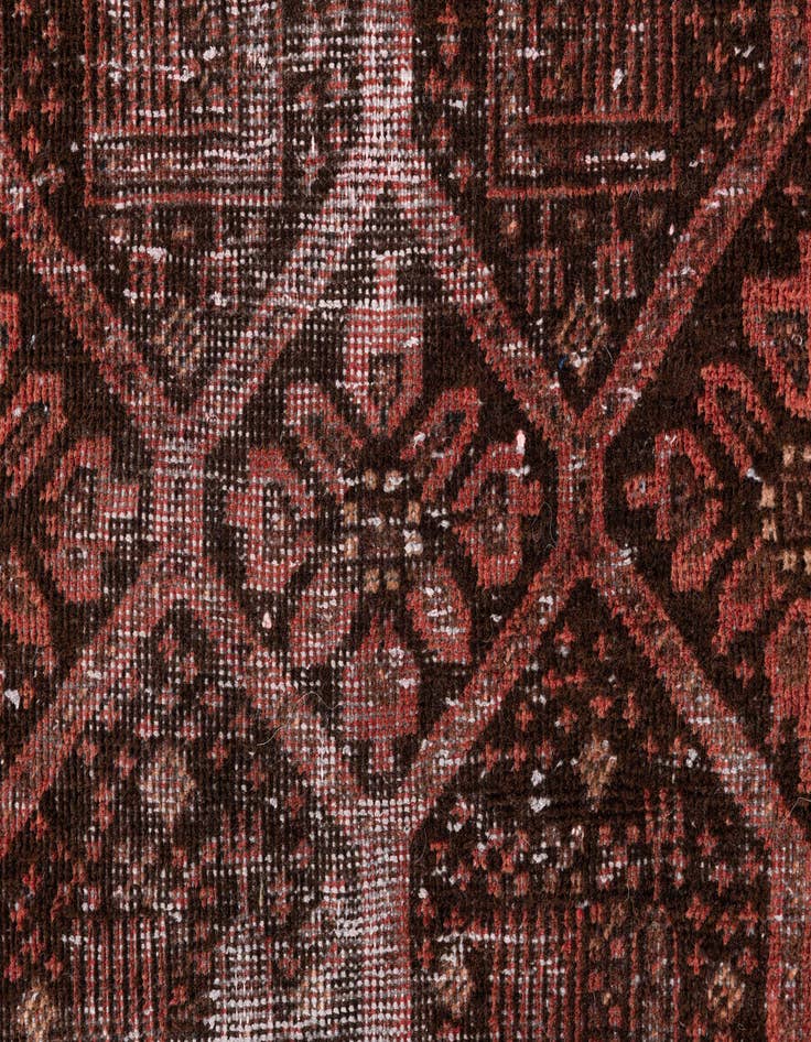 Detail image of 2' 10 x 4' 8  Hand Knotted Ultra Vintage Persian Wool Rug