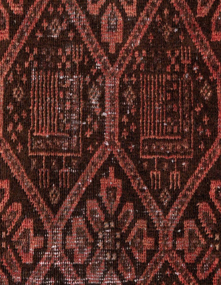 Detail image of 2' 10 x 4' 8  Hand Knotted Ultra Vintage Persian Wool Rug