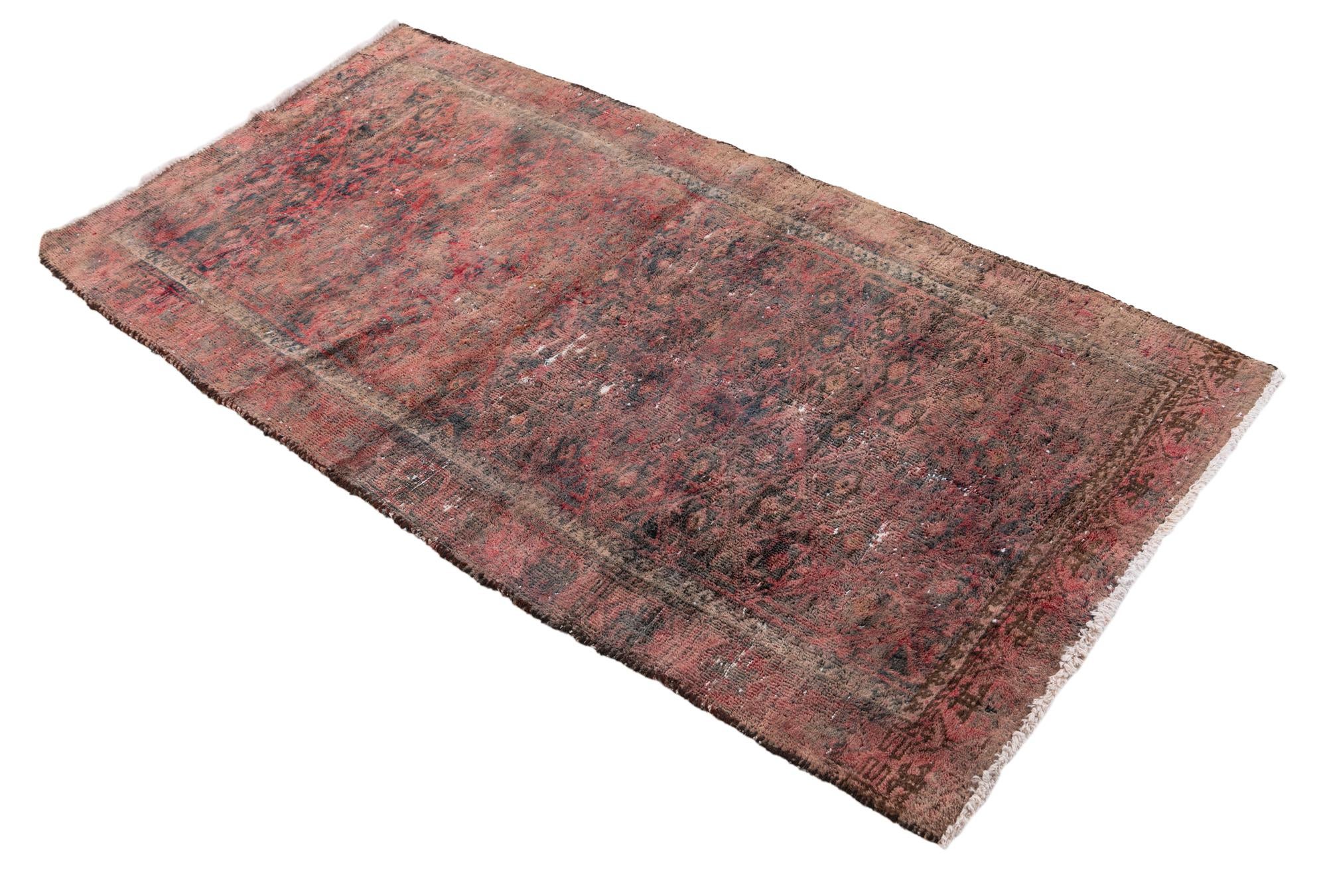 2' 9 x 5' 1 Hand Knotted Ultra Vintage Persian Wool Rug
