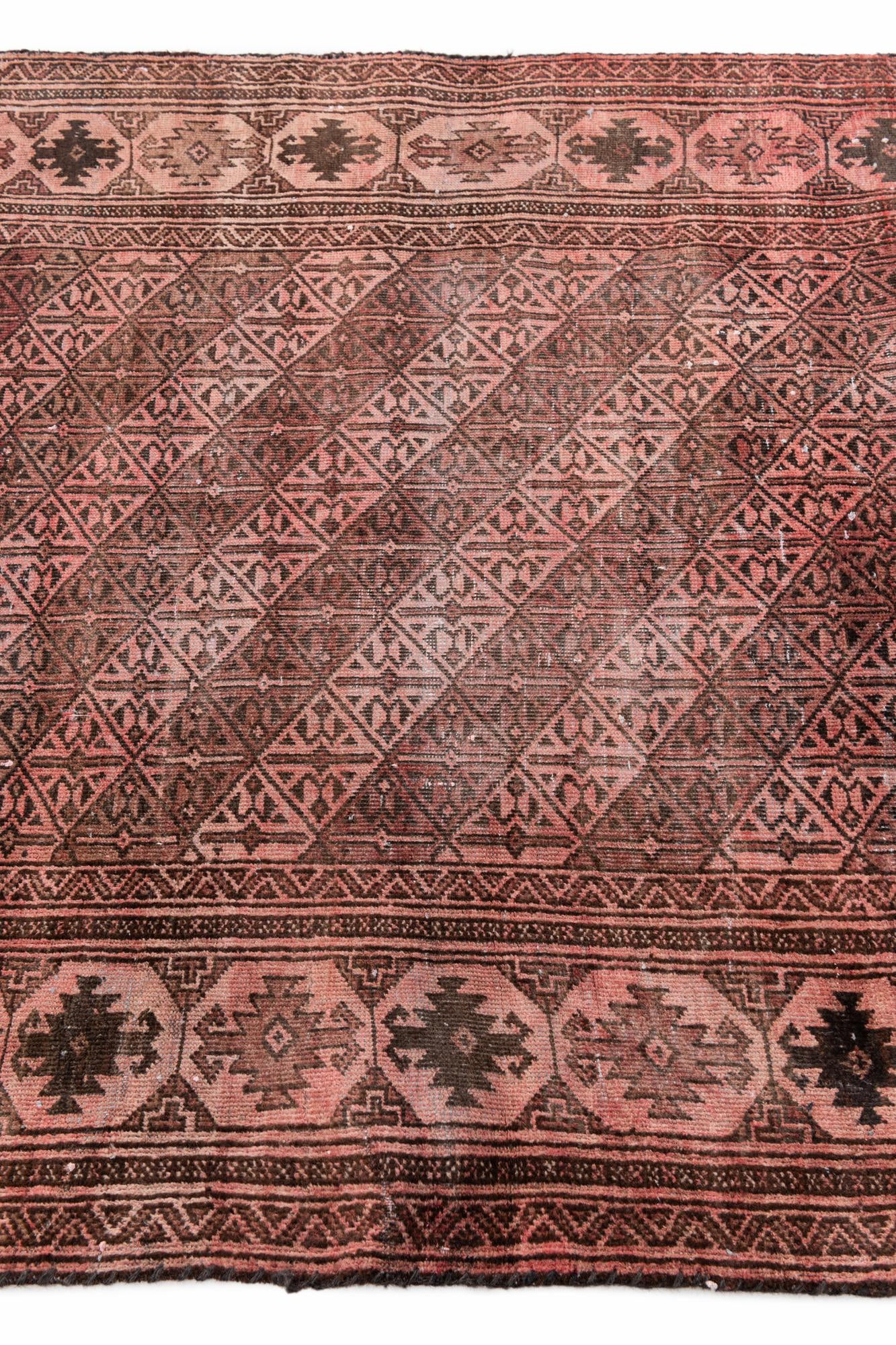 3' 8 x 7' 2 Hand Knotted Ultra Vintage Persian Wool Rug