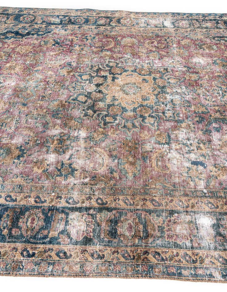 Detail image of 6' 7 x 9' 4  Hand Knotted Ultra Vintage Persian Wool Rug