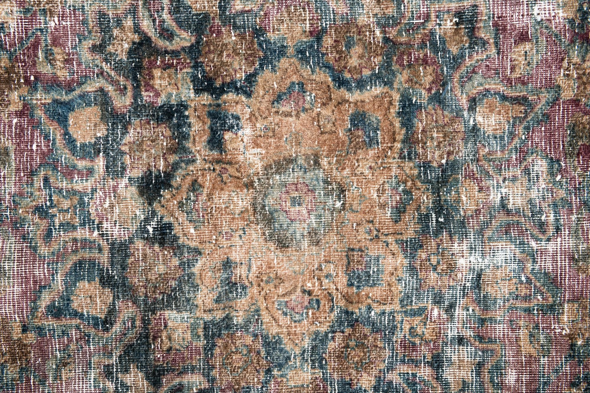 6' 7 x 9' 4 Hand Knotted Ultra Vintage Persian Wool Rug