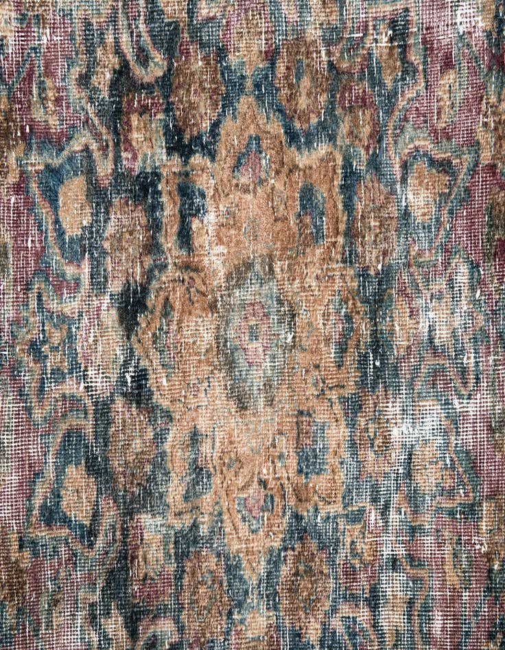 Detail image of 6' 7 x 9' 4  Hand Knotted Ultra Vintage Persian Wool Rug