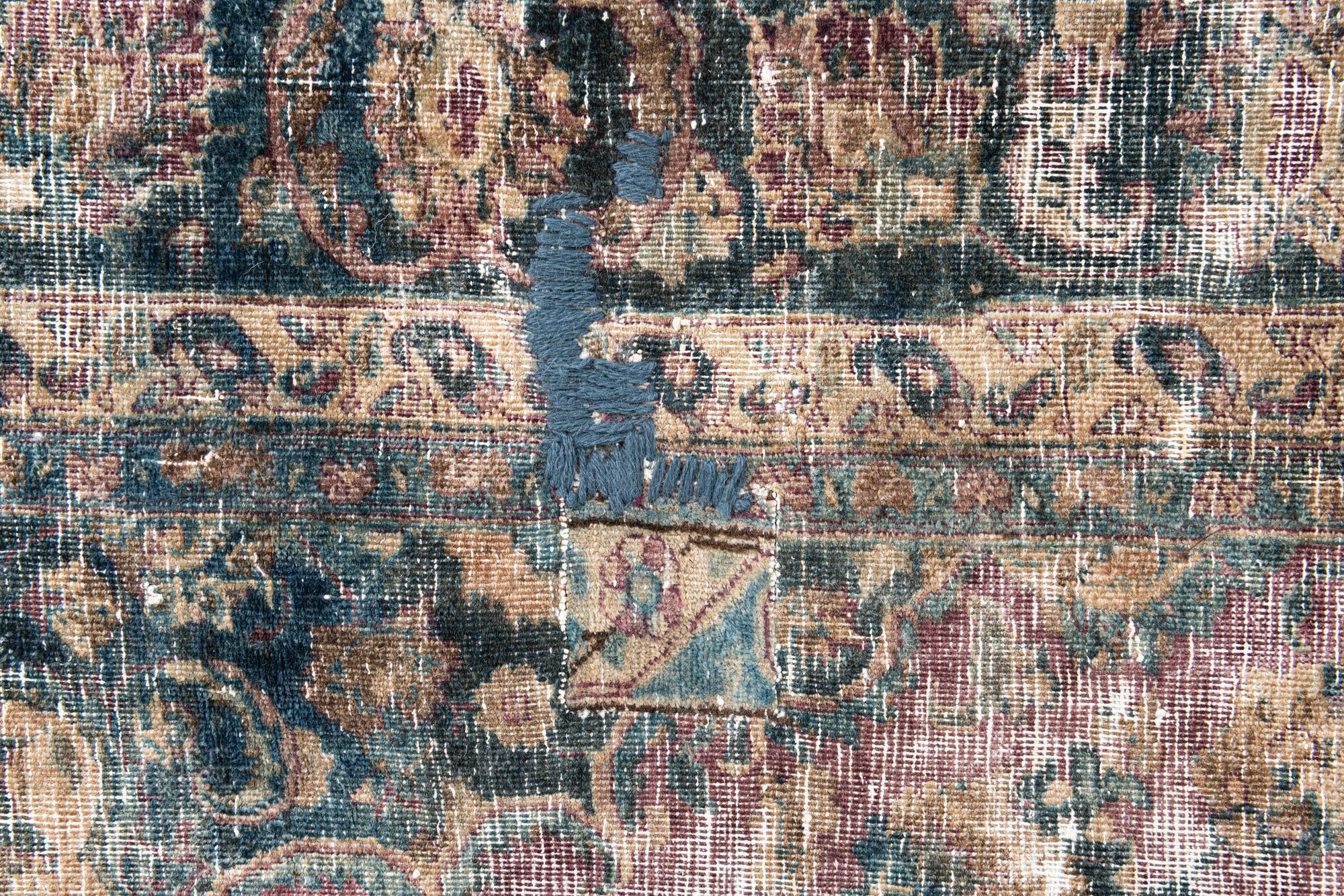 6' 7 x 9' 4 Hand Knotted Ultra Vintage Persian Wool Rug