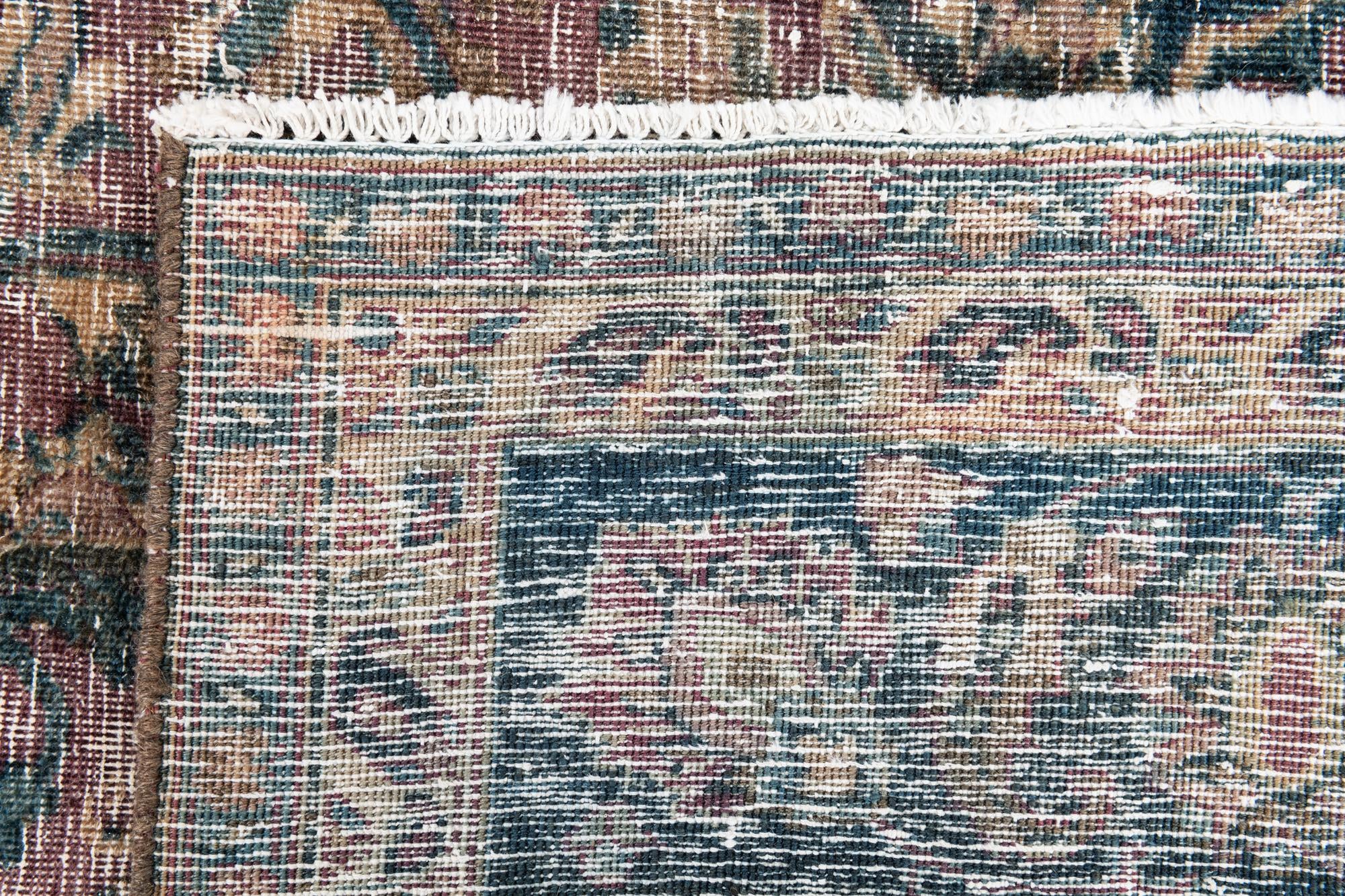 6' 7 x 9' 4 Hand Knotted Ultra Vintage Persian Wool Rug